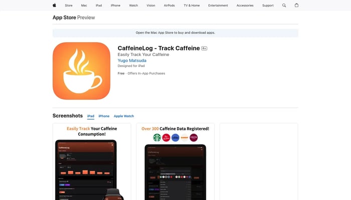 CaffeineLog - Track Caffeine