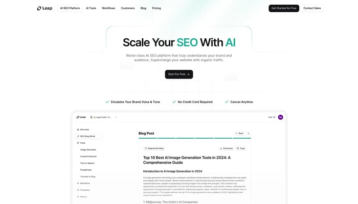 AI SEO by Leap