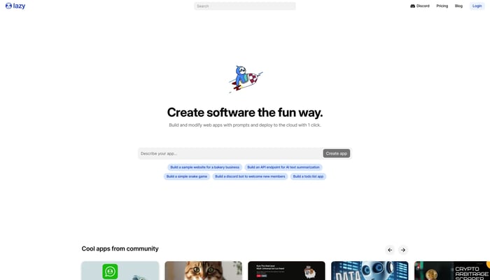 Lazy AI - Create software the fun way