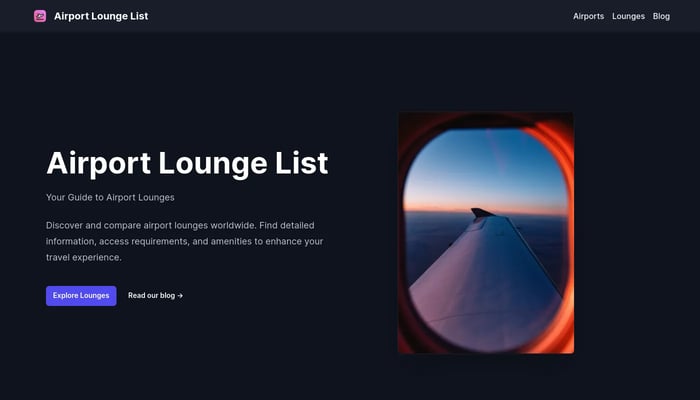 Airport Lounge List