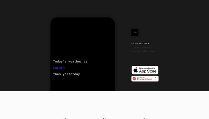 Lazy Weather app