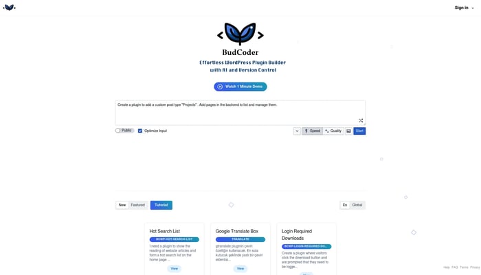 BudCoder | WordPress Plugin Builder