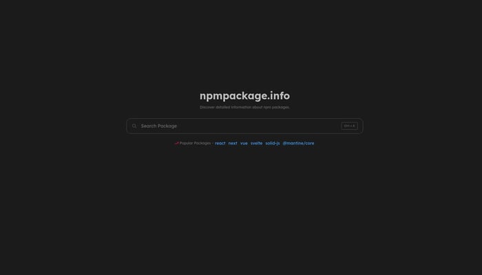 npmpackage.info