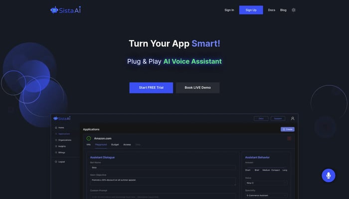 Sista AI Voice Assistant