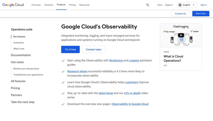 Google Cloud's Observability