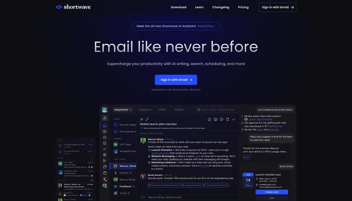 Shortwave AI Email Assistant 2.0