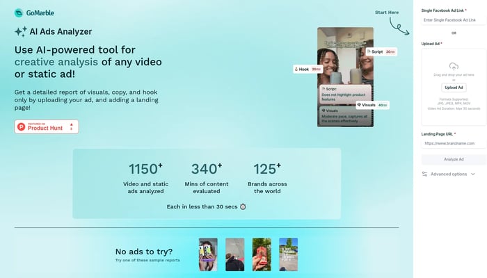 AI Ads Analyzer by GoMarble