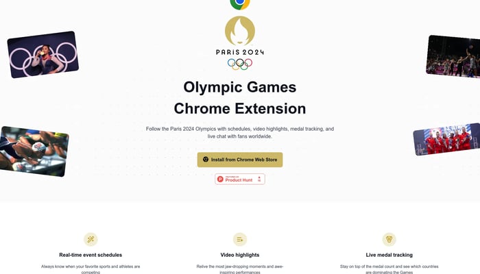 Olympic Games Chrome Extension