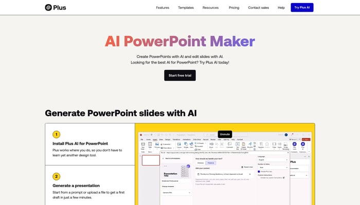 Plus AI PowerPoint Maker