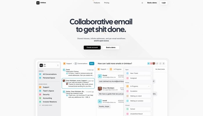 UnInbox: Spaces & Workflows