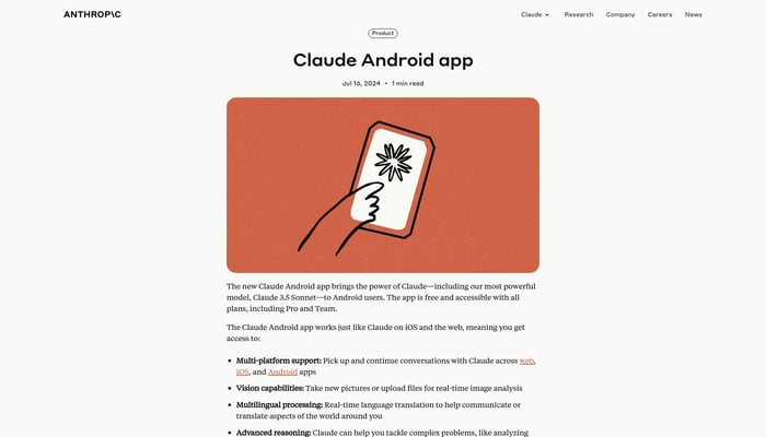 Claude Android app