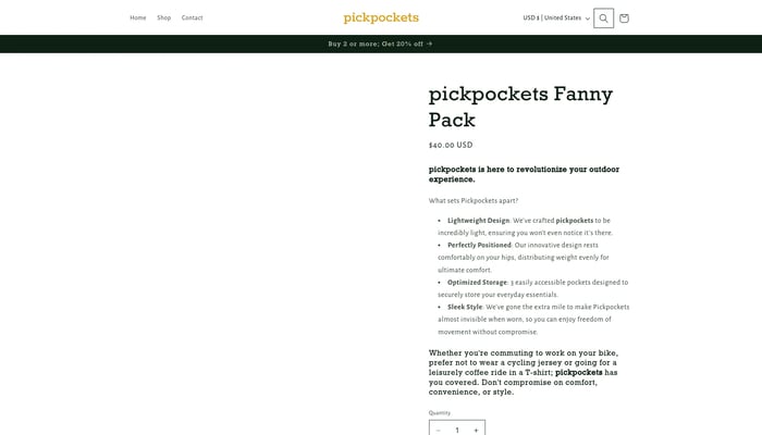 Pickpockets Fanny Pack