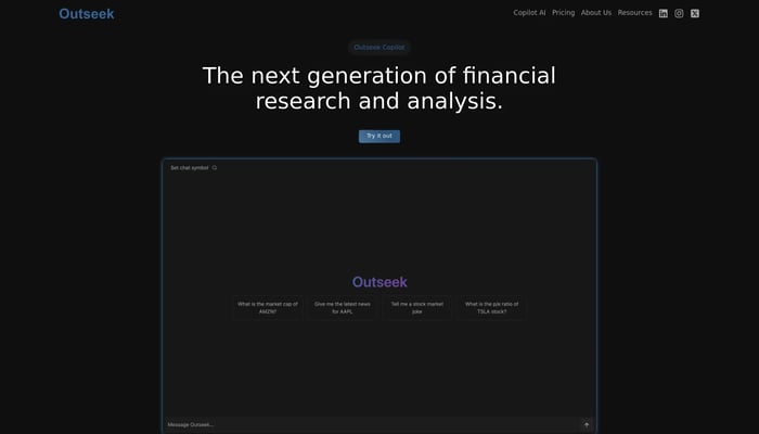 Outseek Financial Terminal