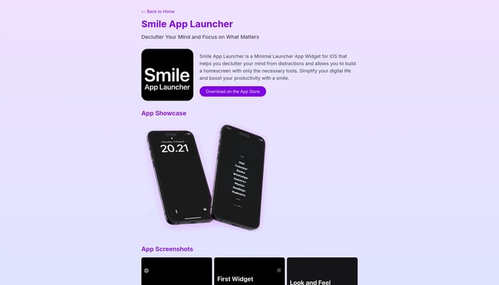 Smile App Launcher