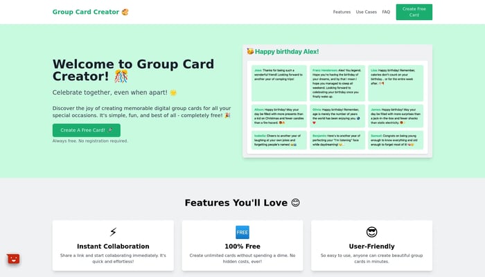 Group Card Creator