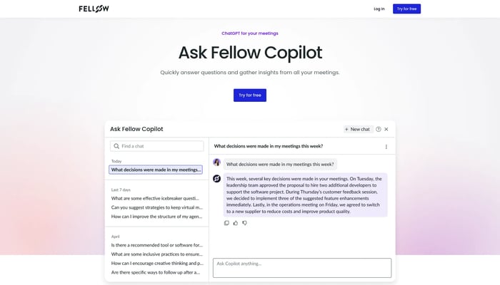 Ask Fellow Copilot