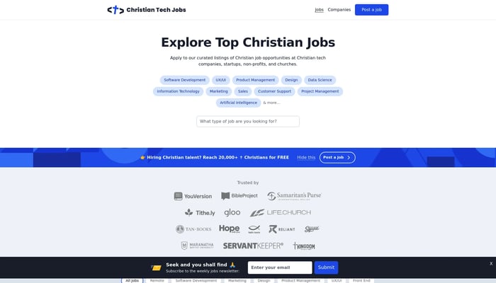 Christian Tech Jobs