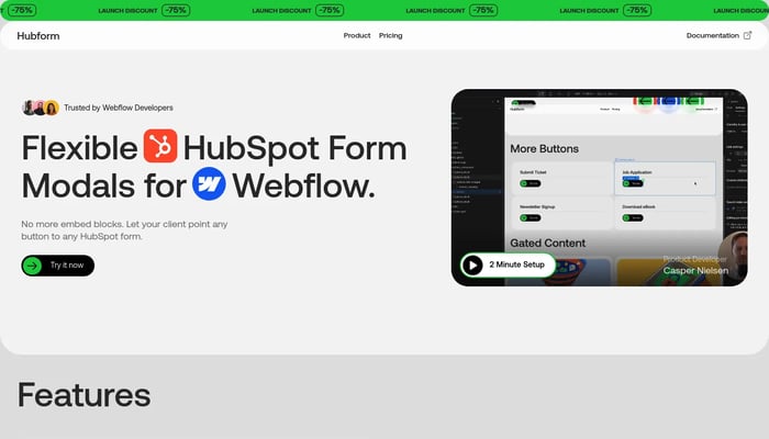 Hubform