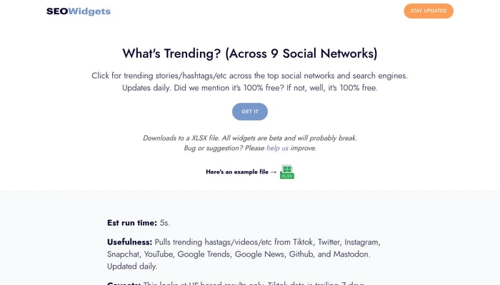 Social Trends Tracker