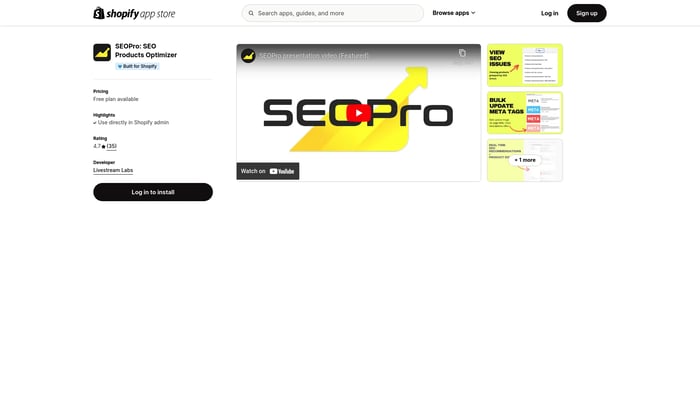  SEOPro: SEO Products Optimizer