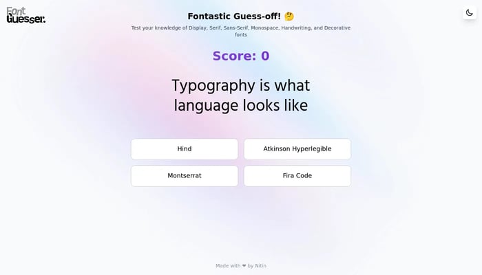 Font Guesser