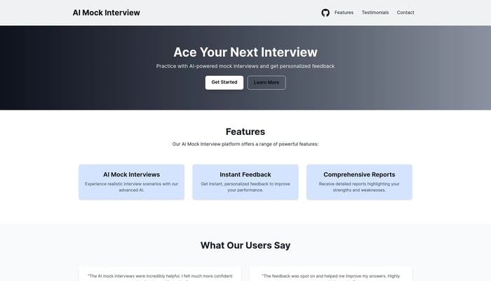 AI Mock Interview