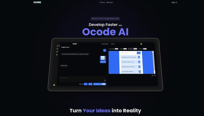 Ocode Image to Code AI