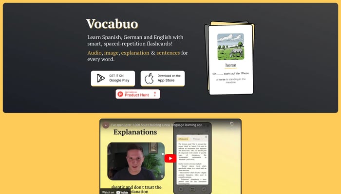 Vocabuo - The vocabulary app