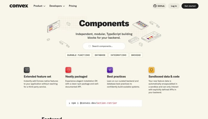 Components by Convex