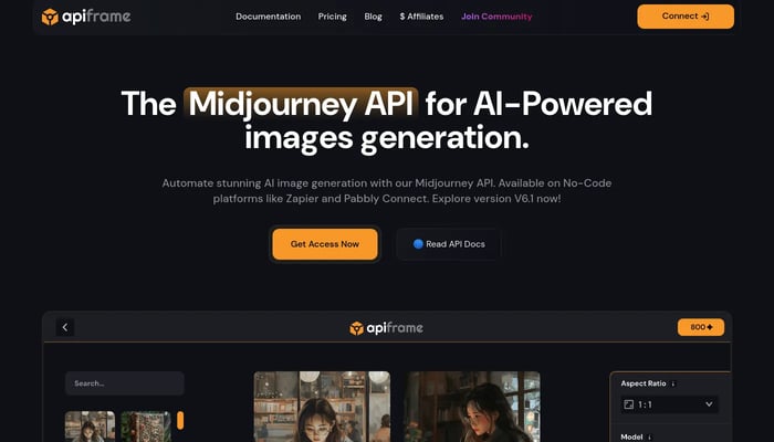 APIFRAME the Midjourney API