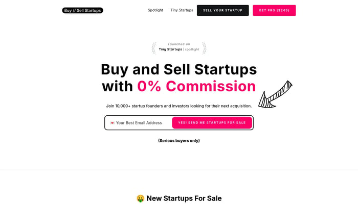 Buy Sell Startups 2.0