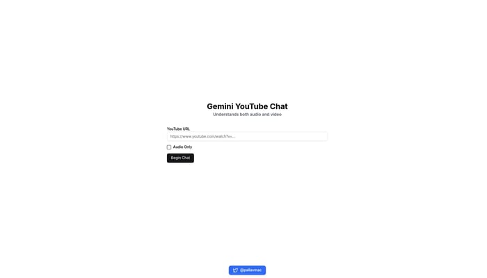 Gemini YouTube Chat