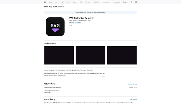 SVG Picker for Safari