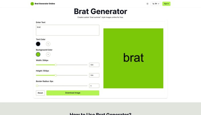 Brat Generator