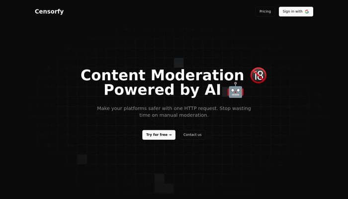 Censorfy - AI Content Moderation