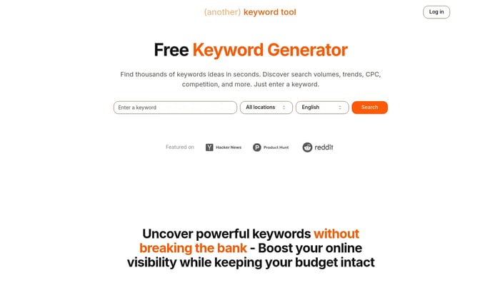 another keyword tool