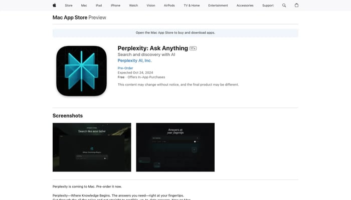 Perplexity for Mac