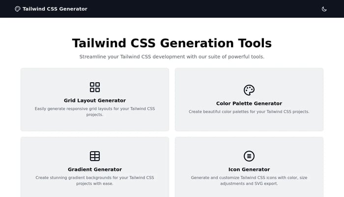 tailwind css generator tool