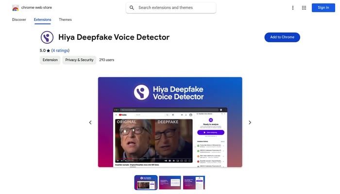 Hiya Deepfake Voice Detector