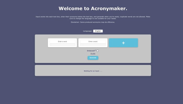 Acronymaker