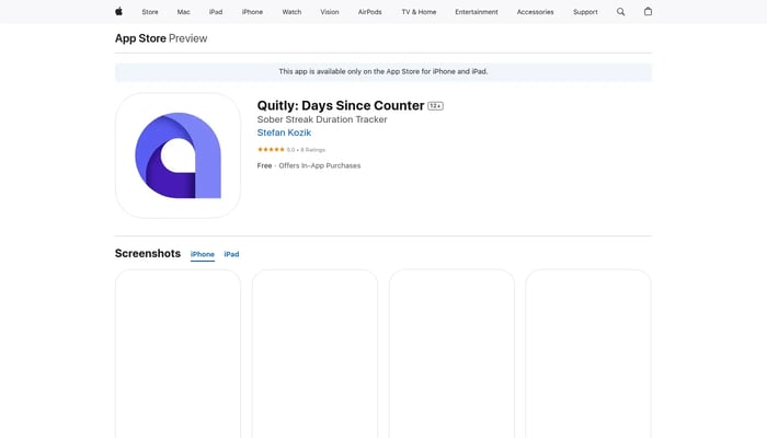 Quitly: Sober Days Counter