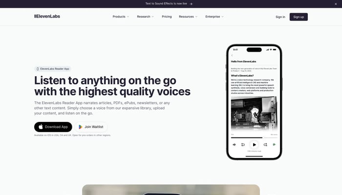 ElevenLabs Reader
