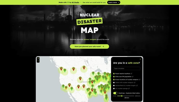 Nuclear Disaster Map