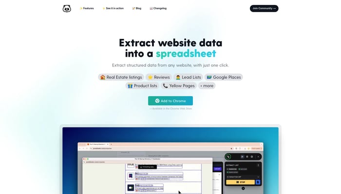 Panda Extract - Web Scraper & Lead Extractor