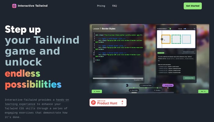 Interactive Tailwind