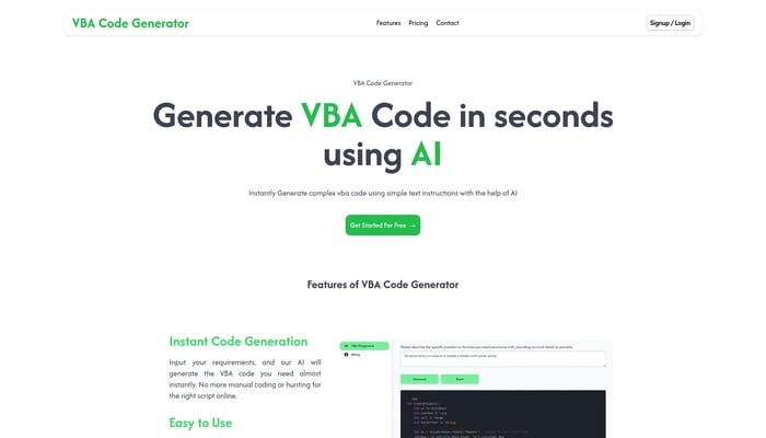 VBA Code Generator