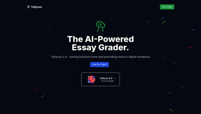 Tallyrus - the AI Essay Grader