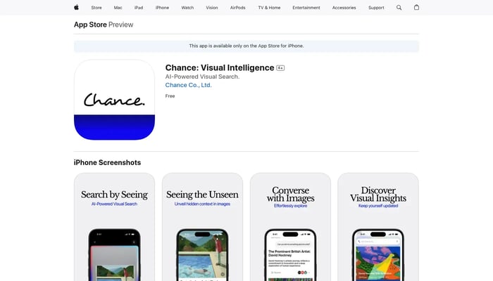 Chance: Visual Intelligence