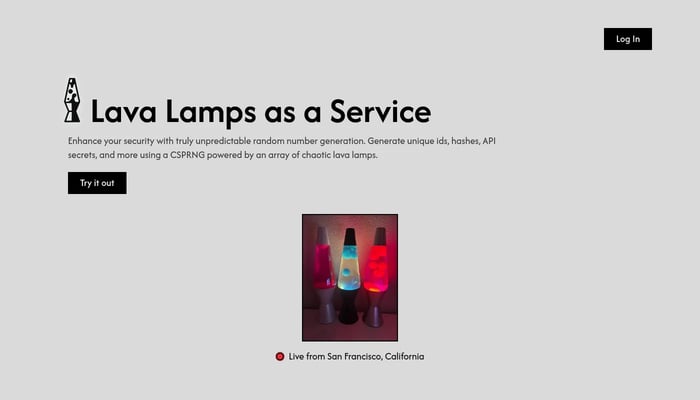 Lava Lamps as a Service