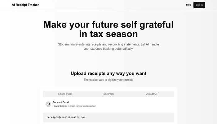 AI Receipt Tracker
